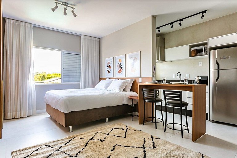 Estúdio completo a 50 m da praia | Ingleses