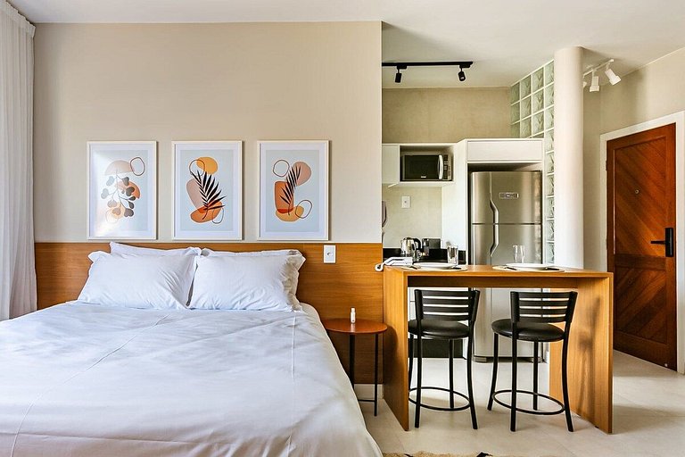 Estúdio completo a 50 m da praia | Ingleses