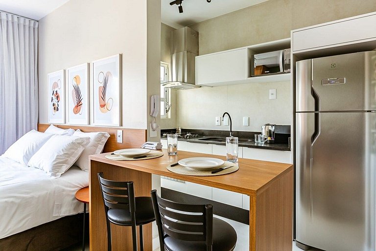 Estúdio completo a 50 m da praia | Ingleses