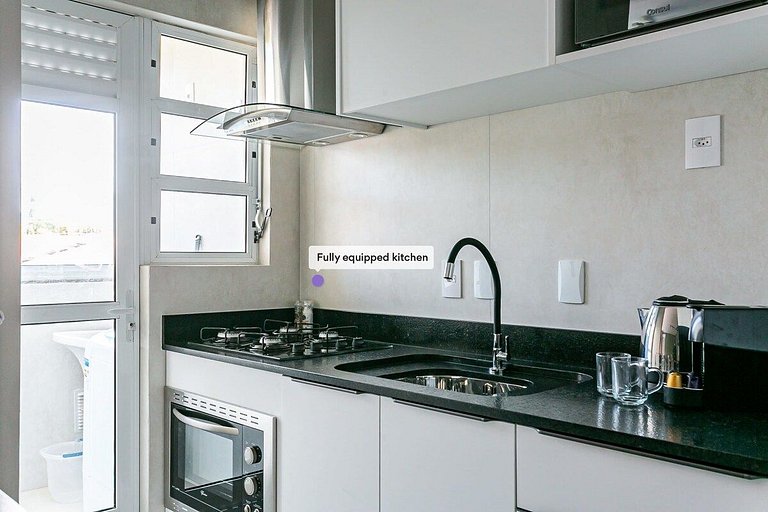 Estúdio completo a 50 m da praia | Ingleses