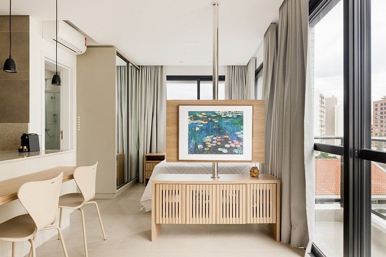 Estúdio decorado próx. a Beira Mar | Centro