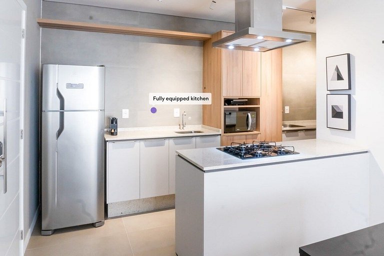 Estúdio completo próx. ao shopping | Centro