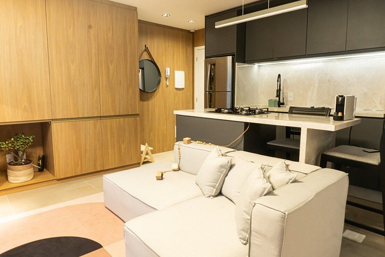 Estúdio sofisticado próx. ao shopping | Centro