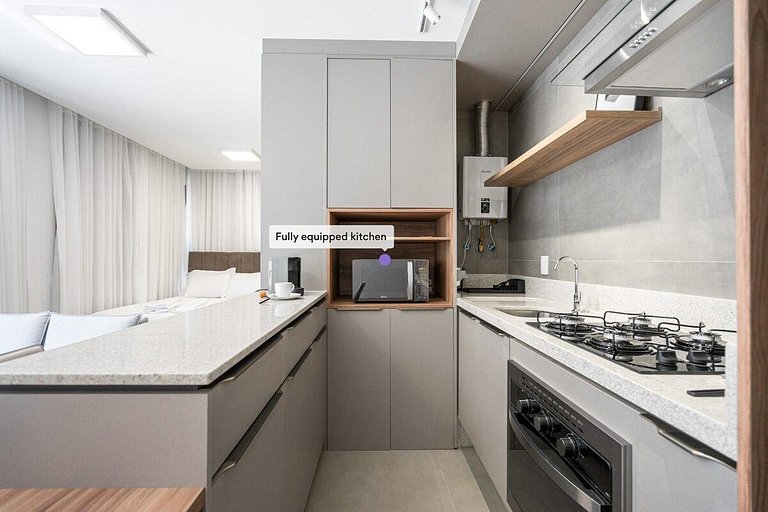 Estúdio confortável próx. a Beira Mar | Centro