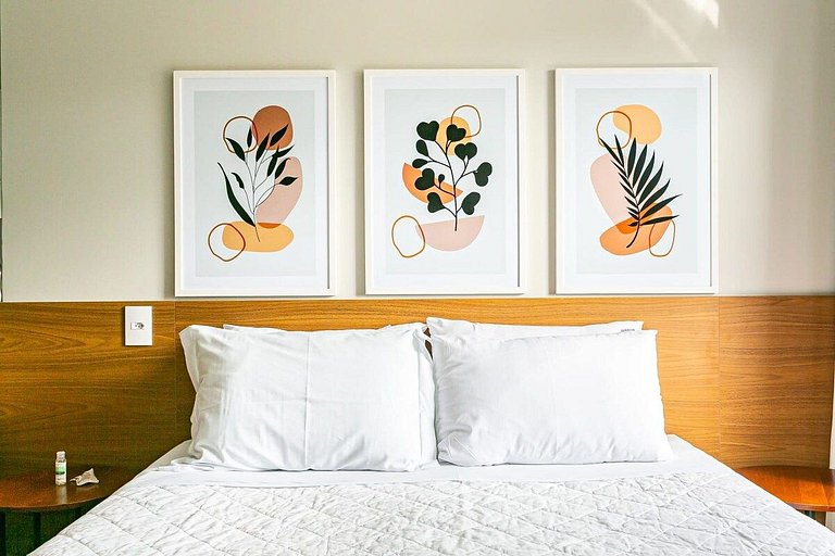 Estúdio completo a passos da praia | Ingleses