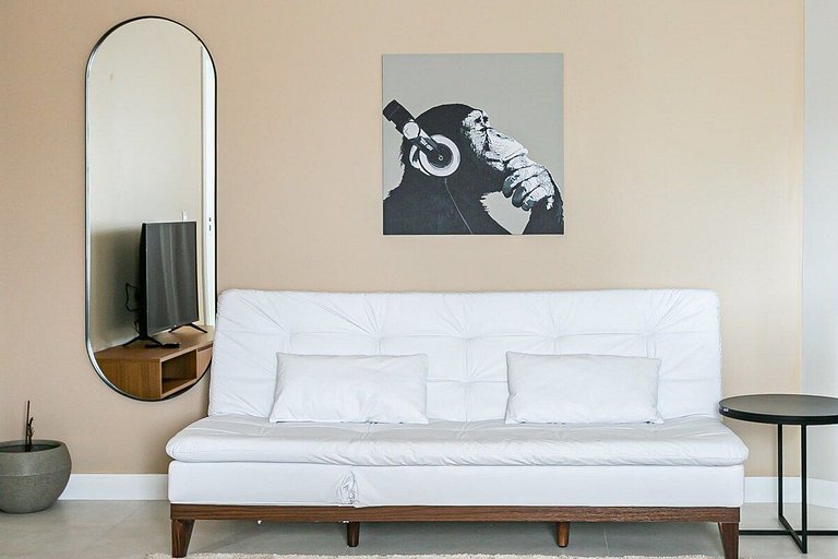 Estúdio completo a passos da praia | Ingleses