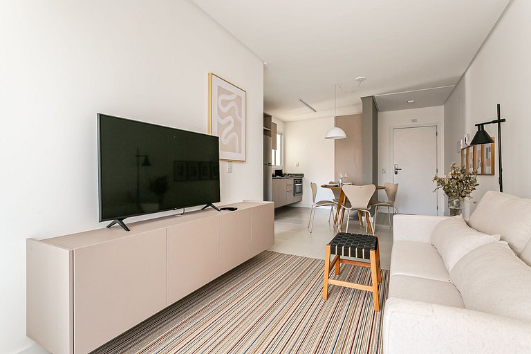 Apto de 1 quarto, condomínio completo | Ingleses