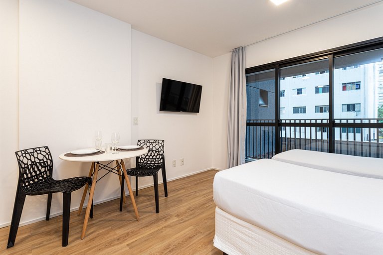 Estúdio twin completo no coração de SP | República