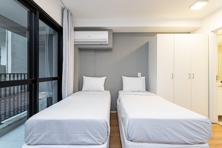 Studio twin completo no coração de SP | República