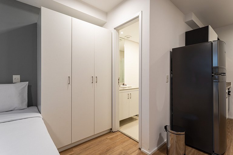 Studio twin completo no coração de SP | República