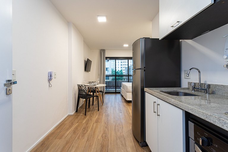 Studio twin completo no coração de SP | República