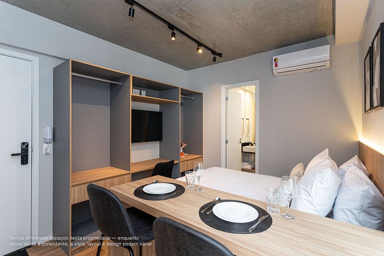 Estúdio a passos da Paulista, Prédio recém-lançado