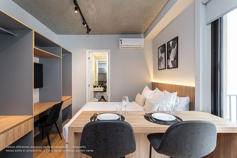 Estúdio a passos da Paulista, Prédio recém-lançado