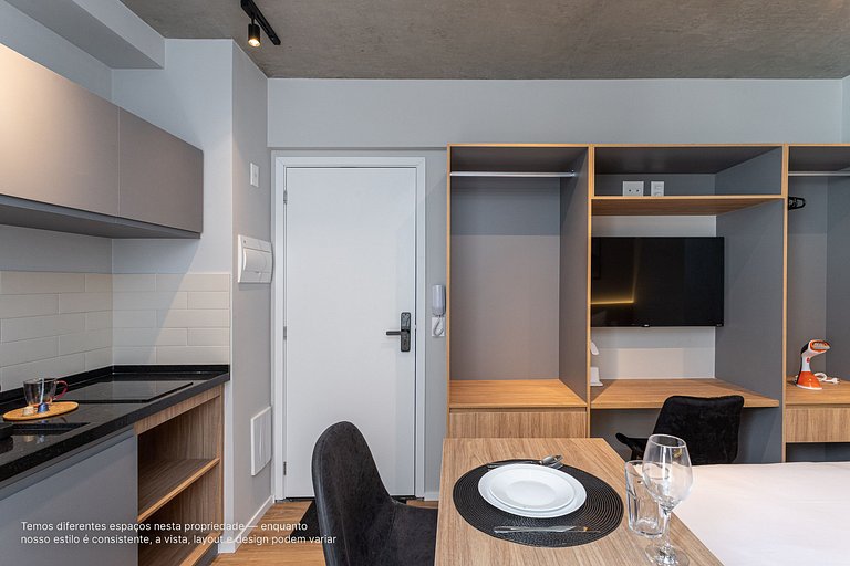 Estúdio a passos da Paulista, Prédio recém-lançado