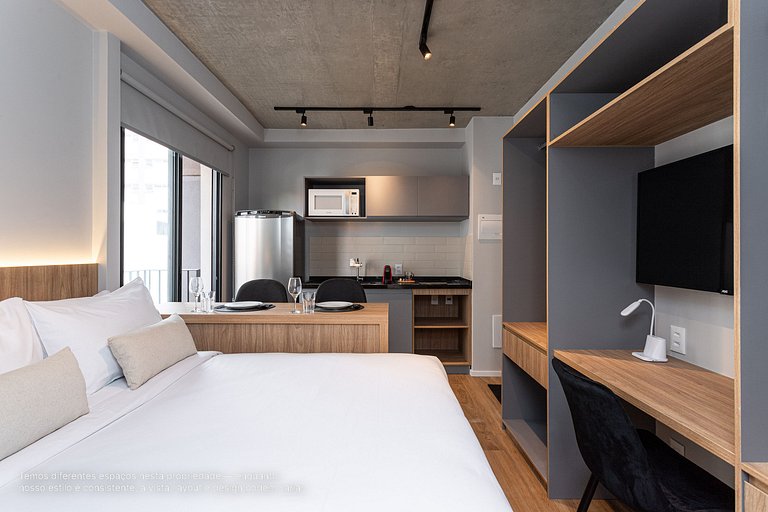 Estúdio a passos da Paulista, Prédio recém-lançado