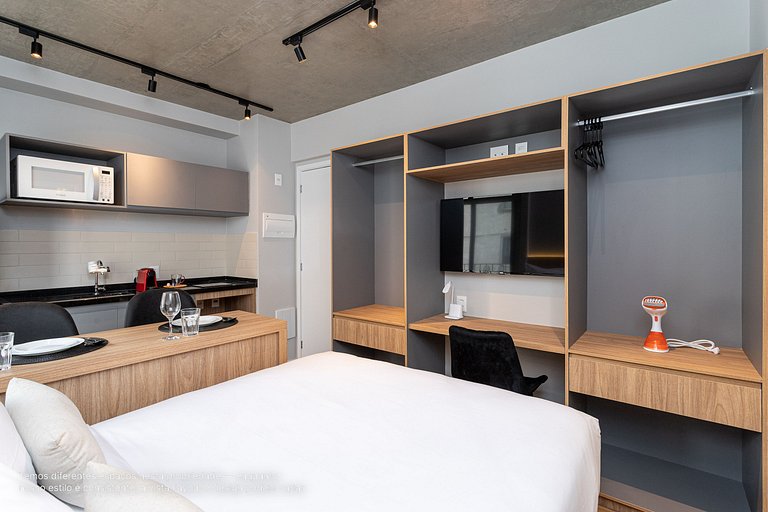 Estúdio a passos da Paulista, Prédio recém-lançado