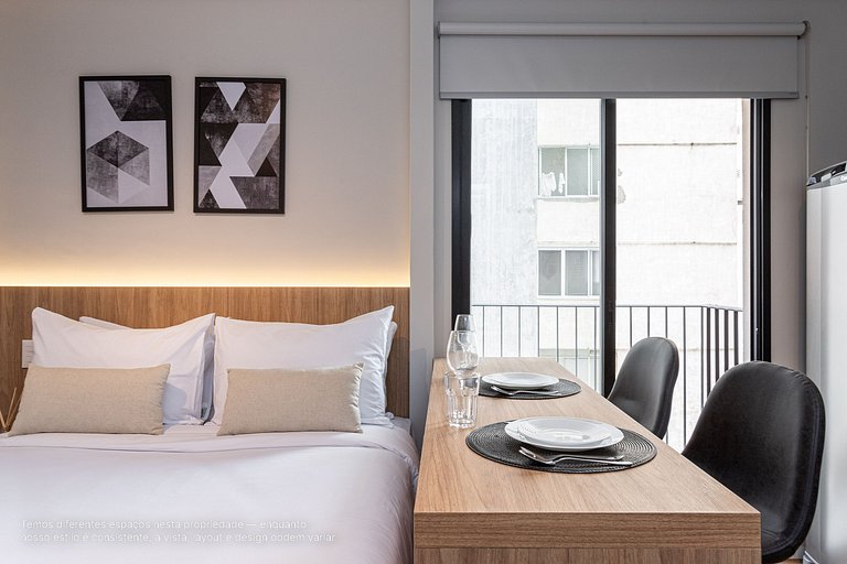 Estúdio a passos da Paulista, Prédio recém-lançado