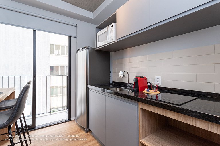 Estúdio a passos da Paulista, Prédio recém-lançado