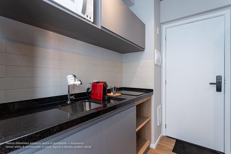 Estúdio a passos da Paulista, Prédio recém-lançado