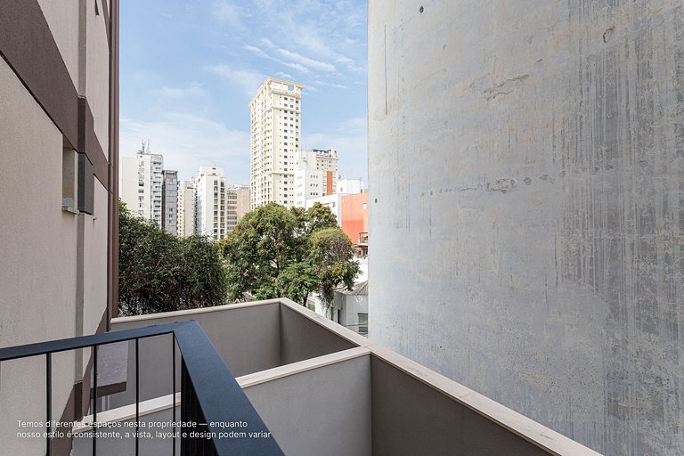 Estúdio a passos da Paulista, Prédio recém-lançado