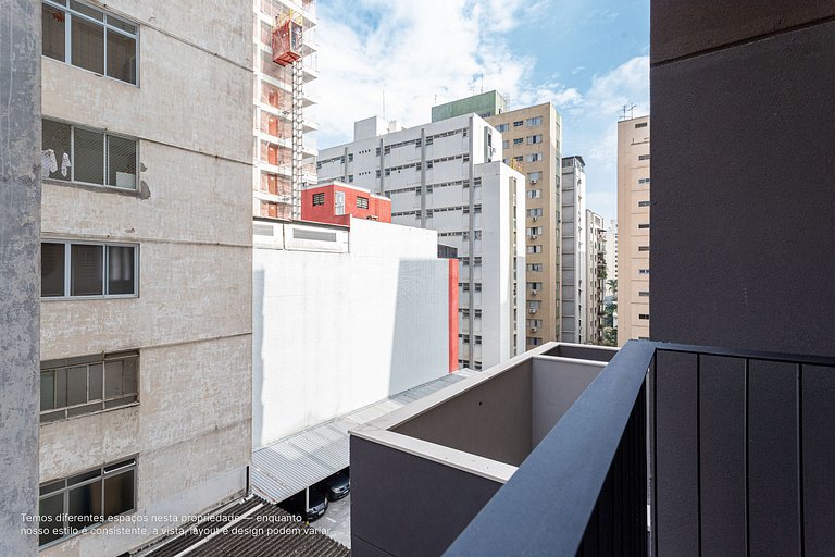 Estúdio a passos da Paulista, Prédio recém-lançado