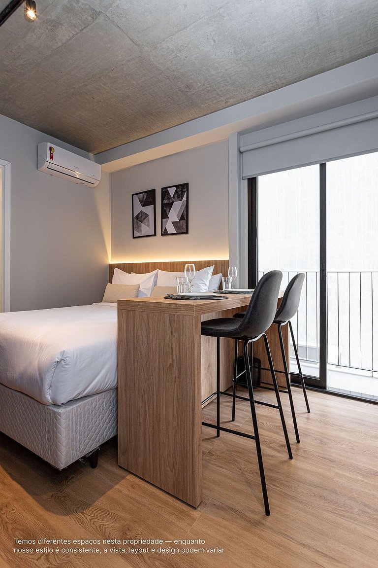 Estúdio a passos da Paulista, Prédio recém-lançado