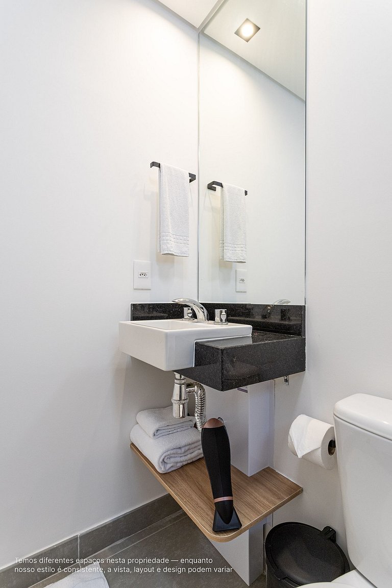 Estúdio elegante à passos da Paulista