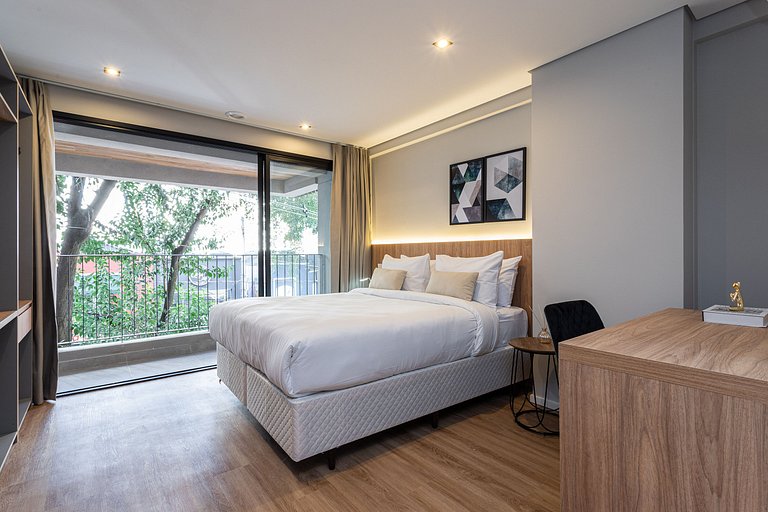 Estúdio a passos da Paulista, Prédio recém-lançado