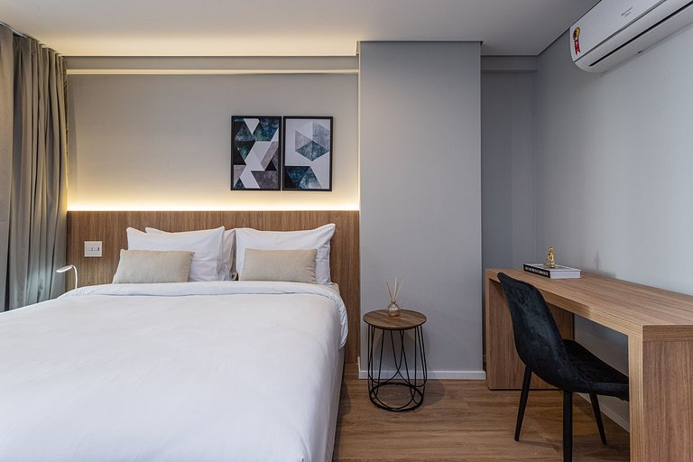 Estúdio a passos da Paulista, Prédio recém-lançado