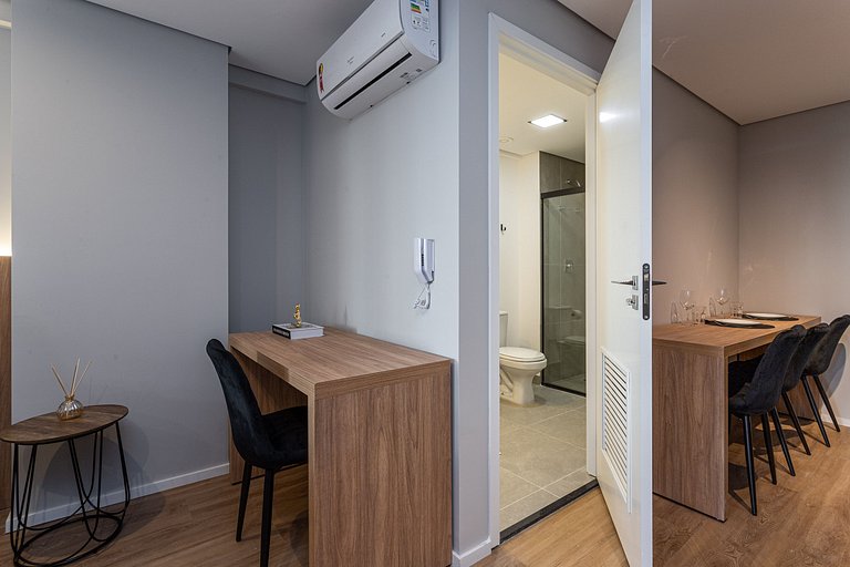 Estúdio a passos da Paulista, Prédio recém-lançado