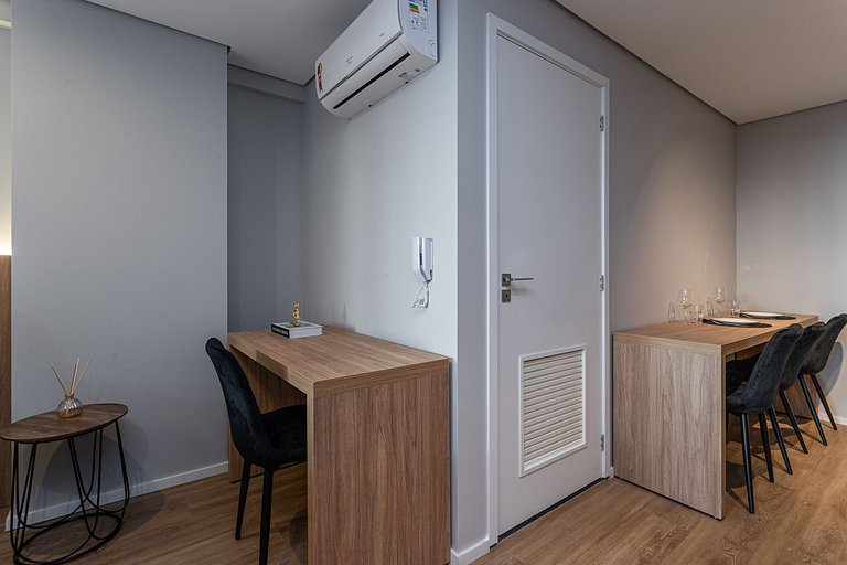 Estúdio a passos da Paulista, Prédio recém-lançado