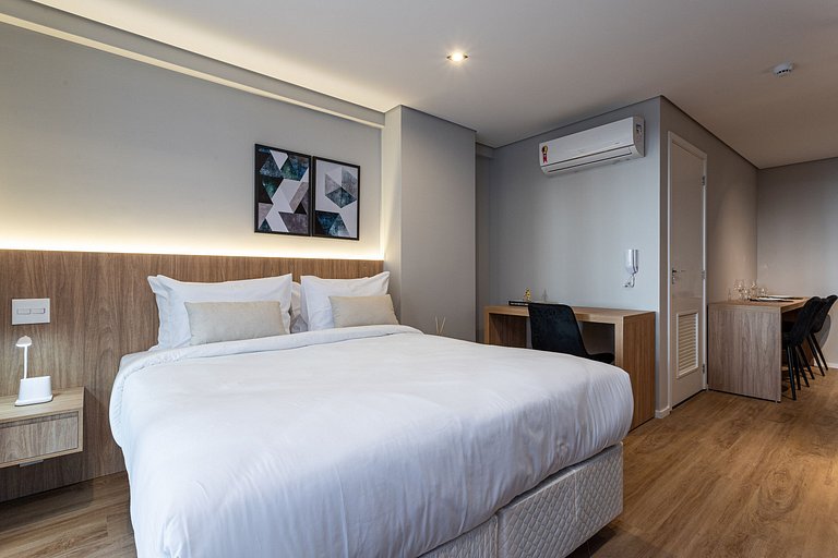 Estúdio a passos da Paulista, Prédio recém-lançado