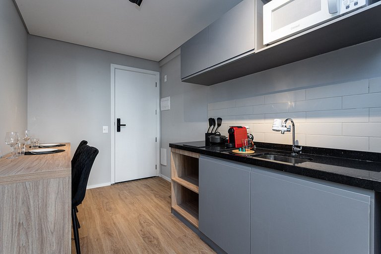 Estúdio a passos da Paulista, Prédio recém-lançado