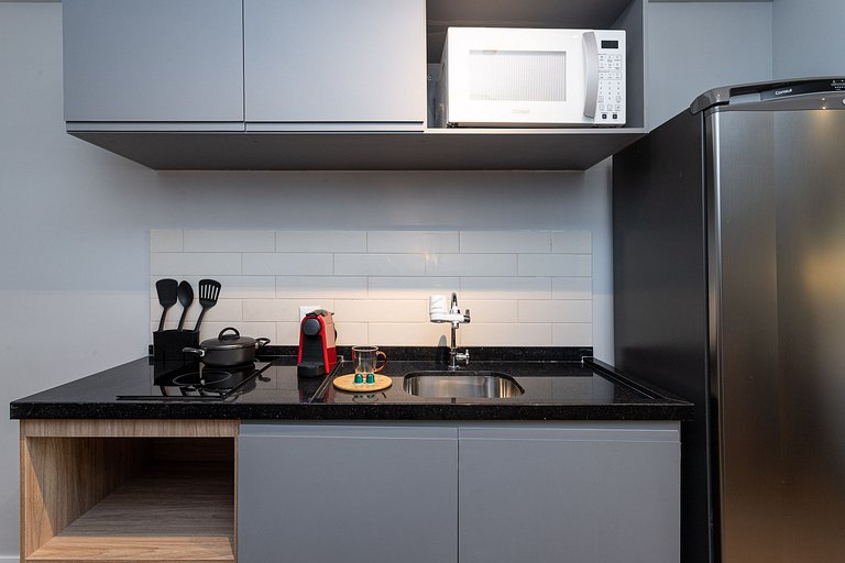 Estúdio a passos da Paulista, Prédio recém-lançado