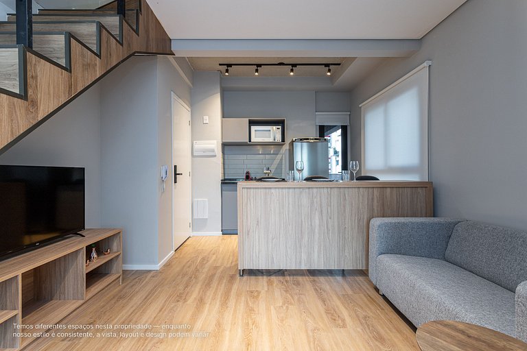 Duplex com Terraço, próximo à Paulista