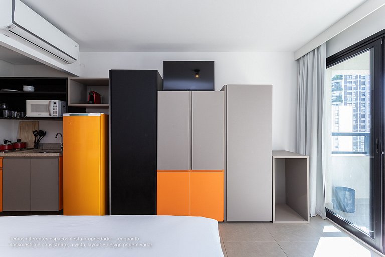 Studio casal próximo à Faria Lima e Ibirapuera
