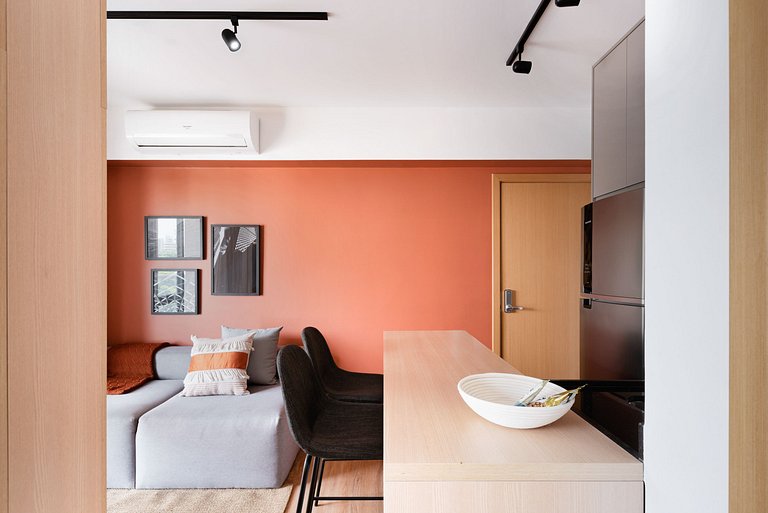 Studio completo com Sacada em Pinheiros