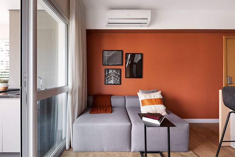 Studio completo com Sacada em Pinheiros