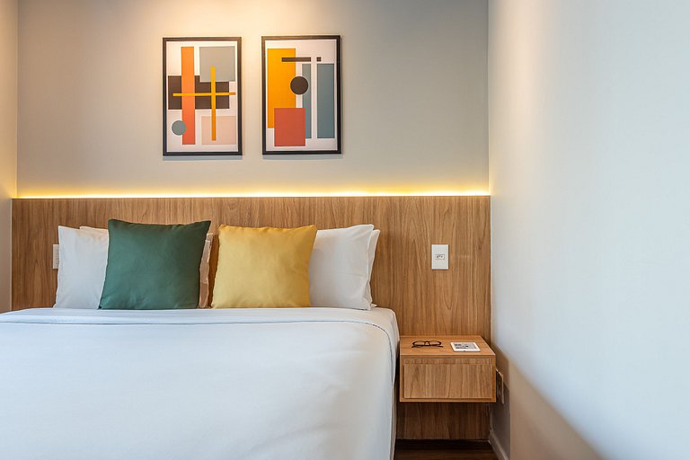 Estúdio a passos da Paulista, Prédio recém-lançado