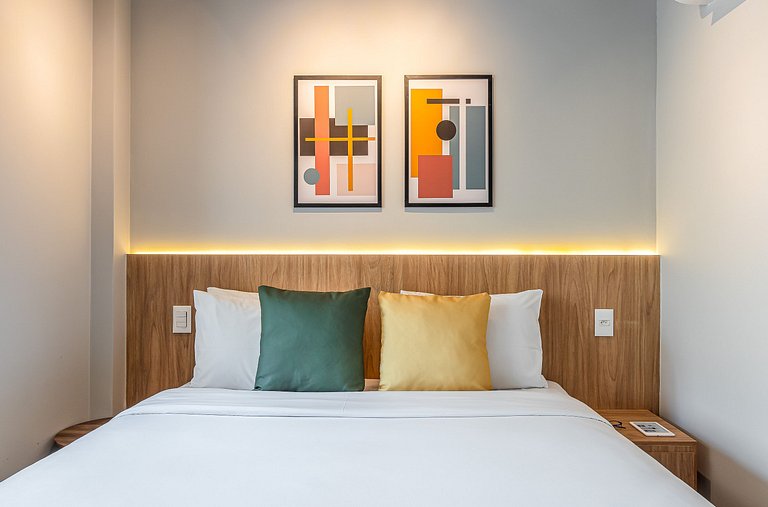 Estúdio a passos da Paulista, Prédio recém-lançado