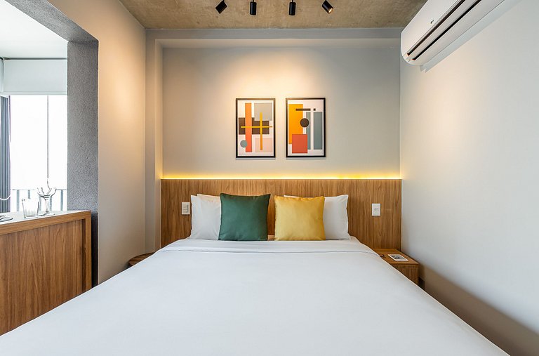 Estúdio a passos da Paulista, Prédio recém-lançado