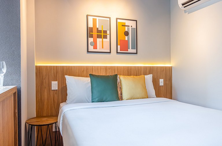 Estúdio a passos da Paulista, Prédio recém-lançado