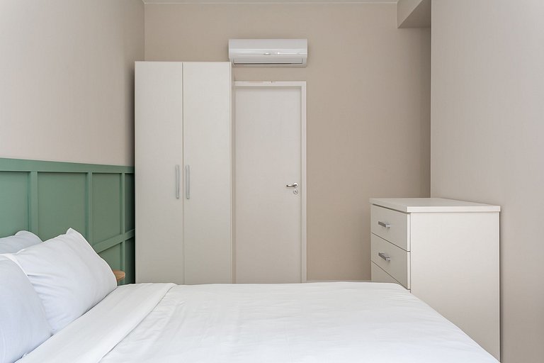 Apto 2 quartos na beira da praia com churrasqueira