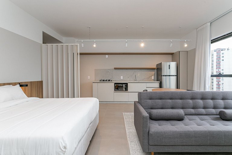 Estúdio em condomínio com lazer | Centro