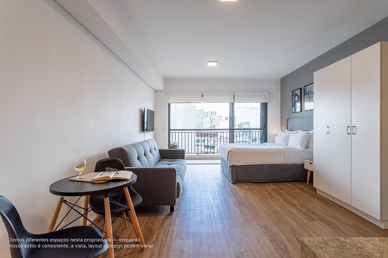 Studio na Bela Vista | Piscina | Próximo ao metrô