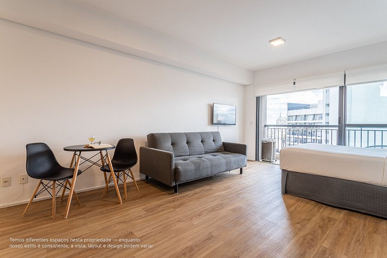 Studio na Bela Vista | Piscina | Próximo ao metrô
