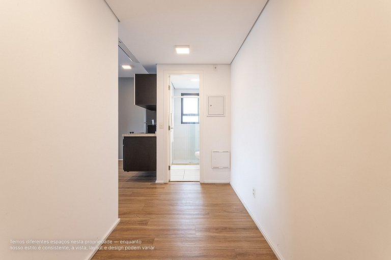 Studio completo e novo em prédio próximo ao metrô
