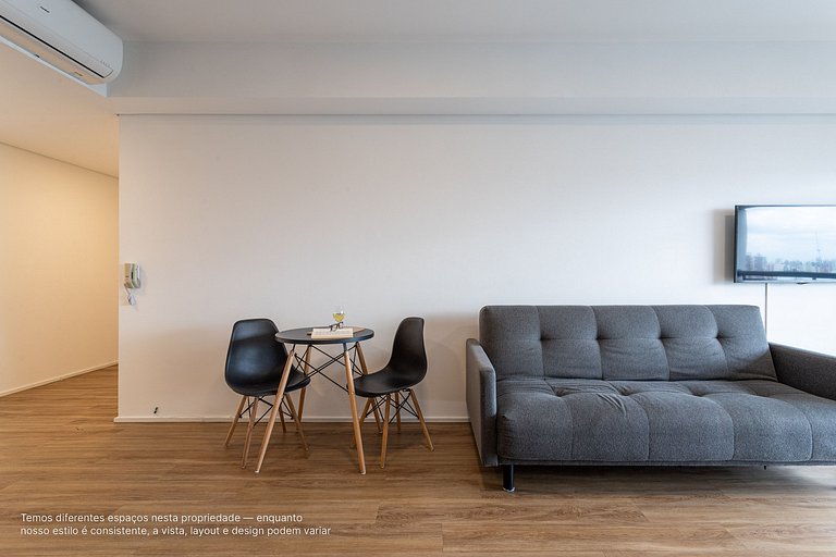 Studio completo e novo em prédio próximo ao metrô