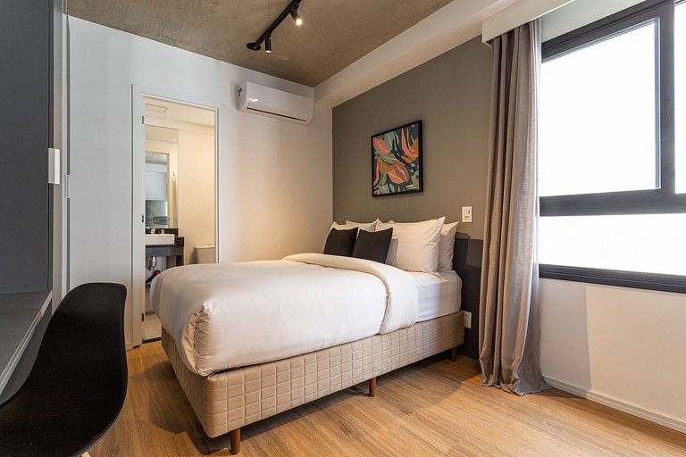 Estúdio a passos da Paulista, Prédio recém-lançado