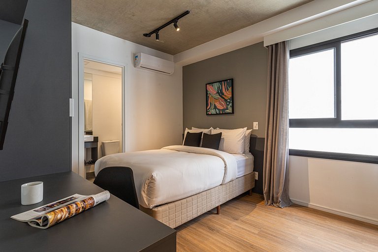 Estúdio a passos da Paulista, Prédio recém-lançado